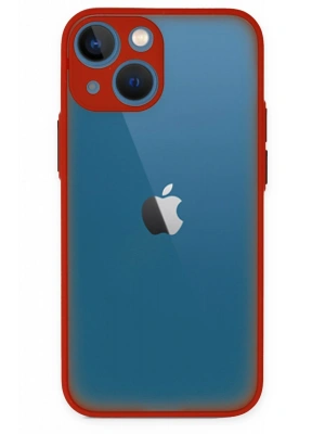 Newface iPhone 15 Kılıf Montreal Silikon Kapak - Kırmızı