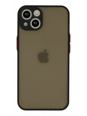 Newface iPhone 15 Kılıf Montreal Silikon Kapak - Siyah