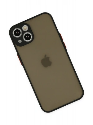 Newface iPhone 15 Kılıf Montreal Silikon Kapak - Siyah
