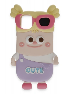 Newface iPhone 15 Kılıf Poky Karakter Silikon Kapak - Desen 8