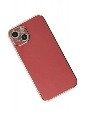 Newface iPhone 15 Kılıf Volet Silikon - Kırmızı