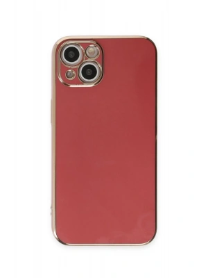 Newface iPhone 15 Kılıf Volet Silikon - Kırmızı