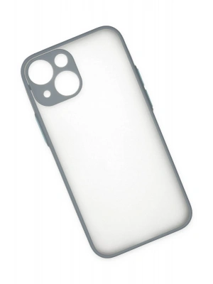 Newface iPhone 15 Plus Kılıf Montreal Silikon Kapak - Gri