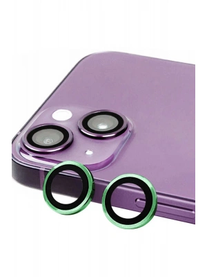 Newface iPhone 15 Plus Raze Metal Kamera Lens - Yeşil