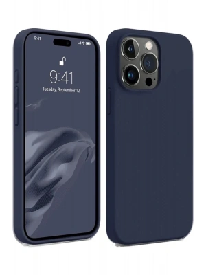 Newface iPhone 15 Pro Kılıf First Silikon - Lacivert