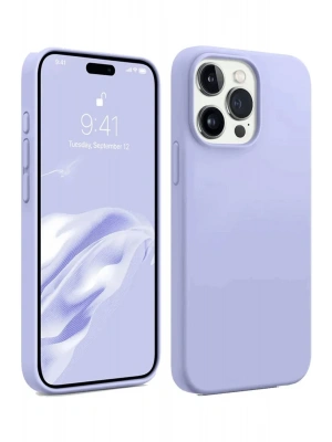 Newface iPhone 15 Pro Kılıf First Silikon - Lila