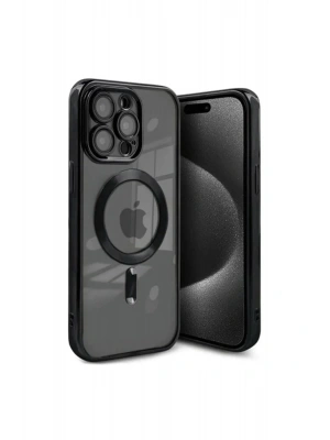 Newface iPhone 15 Pro Kılıf Kross Magneticsafe Kapak - Siyah