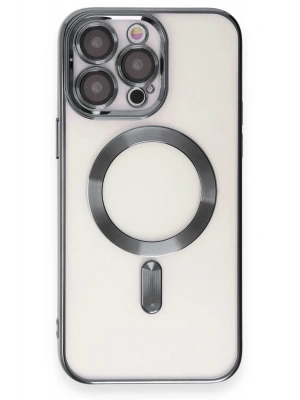 Newface iPhone 15 Pro Kılıf Kross Magneticsafe Kapak - Titan Gri