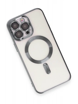 Newface iPhone 15 Pro Kılıf Kross Magneticsafe Kapak - Titan Gri