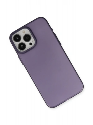 Newface iPhone 15 Pro Kılıf Modos Metal Kapak - Derin Mor