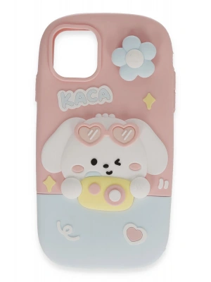 Newface iPhone 15 Pro Kılıf Poky Karakter Silikon Kapak - Desen 13