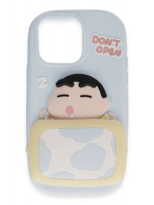 Newface iPhone 15 Pro Kılıf Poky Karakter Silikon Kapak - Desen 3