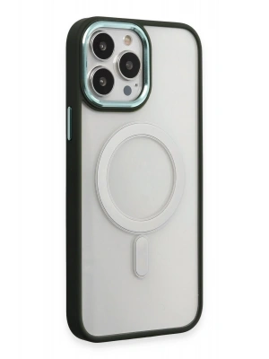 Newface iPhone 15 Pro Kılıf Room Magneticsafe Silikon - Köknar Yeşili
