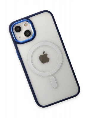 Newface iPhone 15 Pro Kılıf Room Magneticsafe Silikon - Lacivert