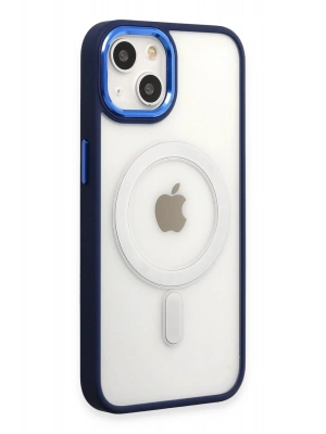 Newface iPhone 15 Pro Kılıf Room Magneticsafe Silikon - Lacivert