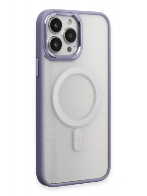 Newface iPhone 15 Pro Kılıf Room Magneticsafe Silikon - Lila