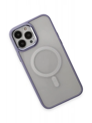 Newface iPhone 15 Pro Kılıf Room Magneticsafe Silikon - Lila
