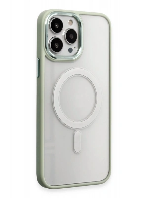 Newface iPhone 15 Pro Kılıf Room Magneticsafe Silikon - Su Yeşili