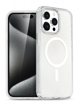 Newface iPhone 15 Pro Kılıf Star Magsafe Kapak - Şeffaf