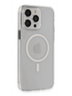 Newface iPhone 15 Pro Kılıf Tron Şeffaf Magsafe Kapak - Şeffaf