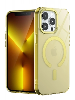 Newface iPhone 15 Pro Kılıf Troy Magsafe Kapak - Sarı