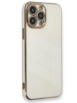 Newface iPhone 15 Pro Kılıf Volet Silikon - Beyaz