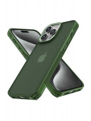 Newface iPhone 15 Pro Max Kılıf Elegant Kapak - Yeşil