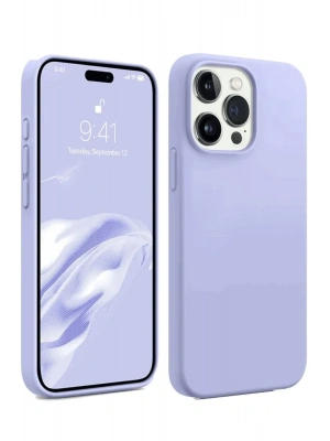 Newface iPhone 15 Pro Max Kılıf First Silikon - Lila