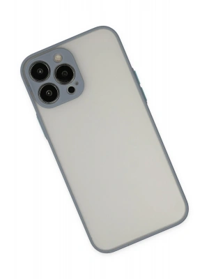 Newface iPhone 15 Pro Max Kılıf Montreal Silikon Kapak - Gri
