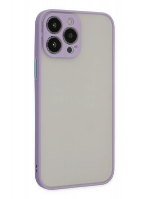 Newface iPhone 15 Pro Max Kılıf Montreal Silikon Kapak - Mor