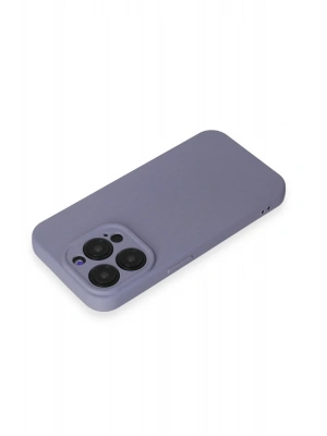 Newface iPhone 15 Pro Max Kılıf Nano içi Kadife Silikon - Lila