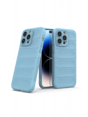 Newface iPhone 15 Pro Max Kılıf Optimum Silikon - Sky Blue