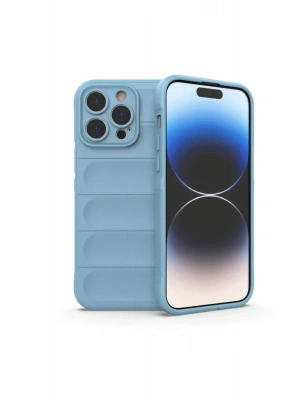 Newface iPhone 15 Pro Max Kılıf Optimum Silikon - Sky Blue