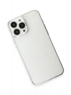 Newface iPhone 15 Pro Max Kılıf Pc Sert Şeffaf Kapak - Şeffaf