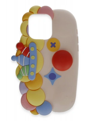 Newface iPhone 15 Pro Max Kılıf Poky Karakter Silikon Kapak - Desen 7