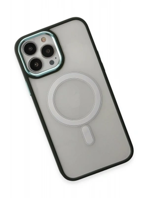 Newface iPhone 15 Pro Max Kılıf Room Magneticsafe Silikon - Köknar Yeşili