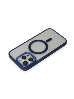 Newface iPhone 15 Pro Max Kılıf Room Magneticsafe Silikon - Lacivert