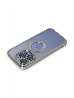 Newface iPhone 15 Pro Max Kılıf Slot Silikon - Gümüş