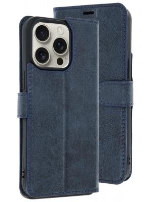 Newface iPhone 15 Pro Max Kılıf Trend S Plus Kapaklı Kılıf - Lacivert