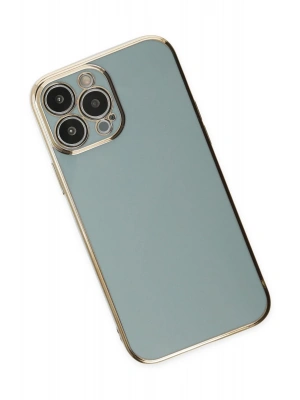 Newface iPhone 15 Pro Max Kılıf Volet Silikon - Açık Yeşil