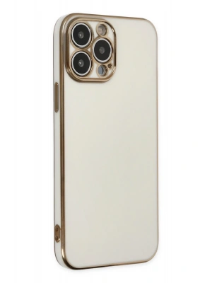 Newface iPhone 15 Pro Max Kılıf Volet Silikon - Beyaz