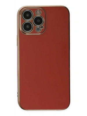 Newface iPhone 15 Pro Max Kılıf Volet Silikon - Kırmızı