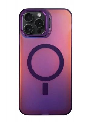 Newface iPhone 15 Pro Max Primera Magsafe Standlı Kapak - Derin Mor