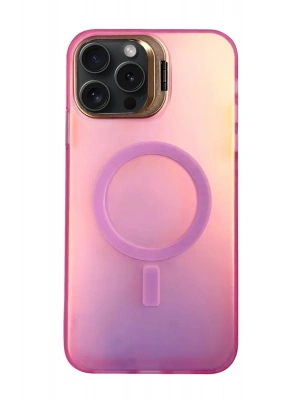 Newface iPhone 15 Pro Max Primera Magsafe Standlı Kapak - Pembe