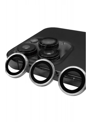 Newface iPhone 15 Pro Max Raze Metal Kamera Lens - Gümüş