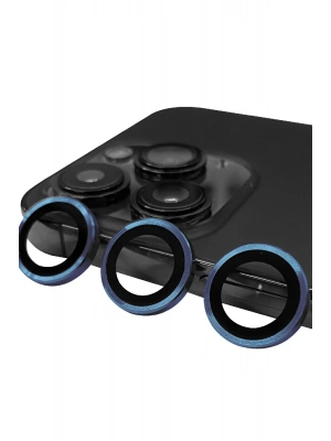 Newface iPhone 15 Pro Raze Metal Kamera Lens - Lacivert