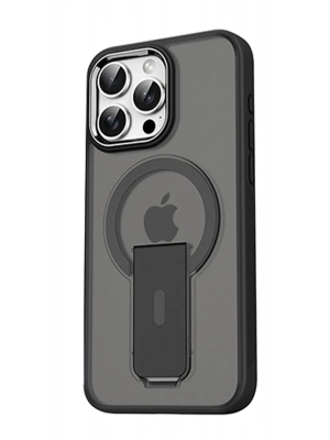 Newface iPhone 15 Pro Tork Magsafe Standlı Kapak - Siyah