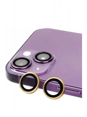 Newface iPhone 15 Raze Metal Kamera Lens - Sarı