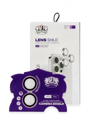 Newface iPhone 16 Bilvis Titan Kamera Lens - Pembe