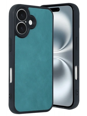 Newface iPhone 16 Kılıf Aras Deri Kapak - Açık Yeşil